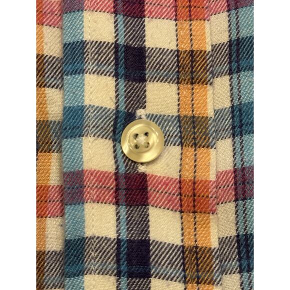 Medium Gitman Bros Colorful Checkered Soft Cotton long Sleeve Button Up Shirt - Picture 7 of 10